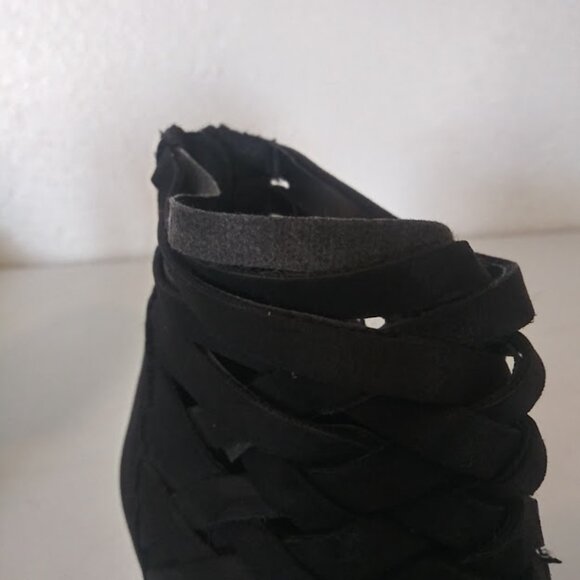 Arizona Jean Company Olympia women's size 6 black strappy block heel booties - Picture 13 of 16